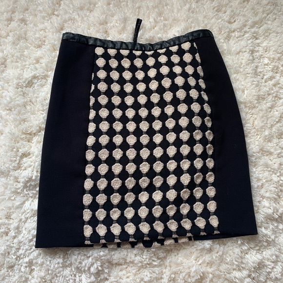H&M Dresses & Skirts - H&M black & white tweed faux leather pencil skirt
